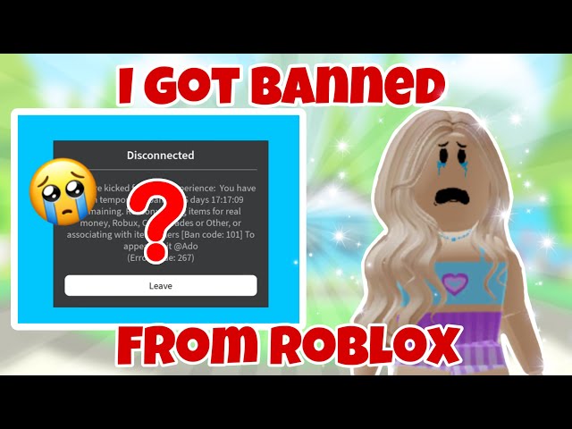 I got banned from Roblox because of this??? 😨🥺