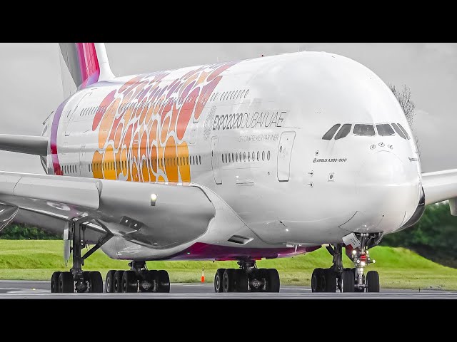 30 CLOSE UP HEAVY TAKEOFFS and LANDINGS | Amsterdam Airport Plane Spotting