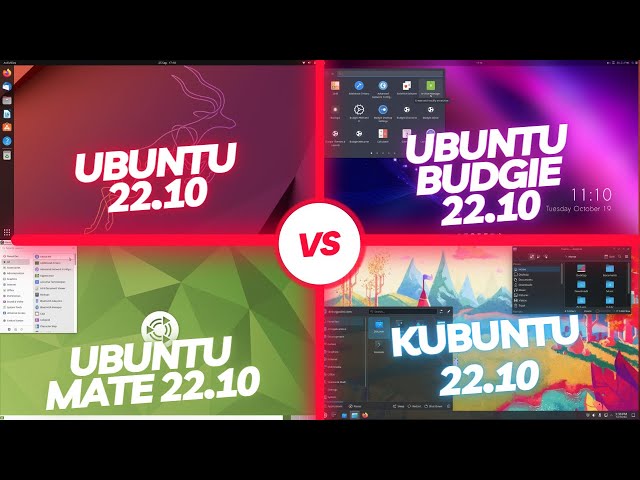 Ubuntu VS Ubuntu Budgie vs Kubuntu vs Ubuntu MATE - RAM Consumption