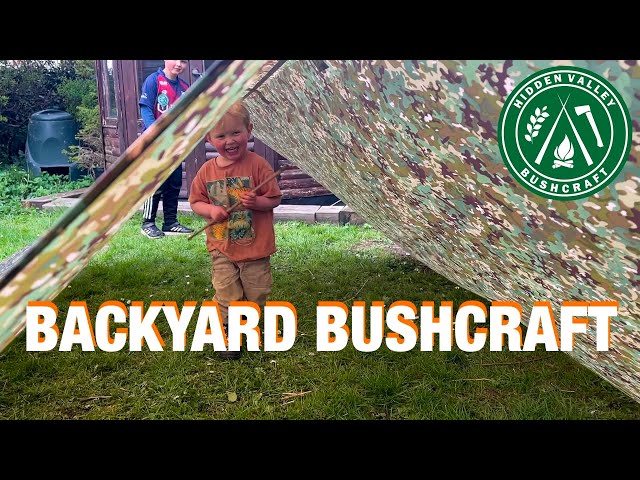 3 (EASY) TARP SET UPS you can do with KIDS - BACKYARD BUSHCRAFT for the Summer.☺️
