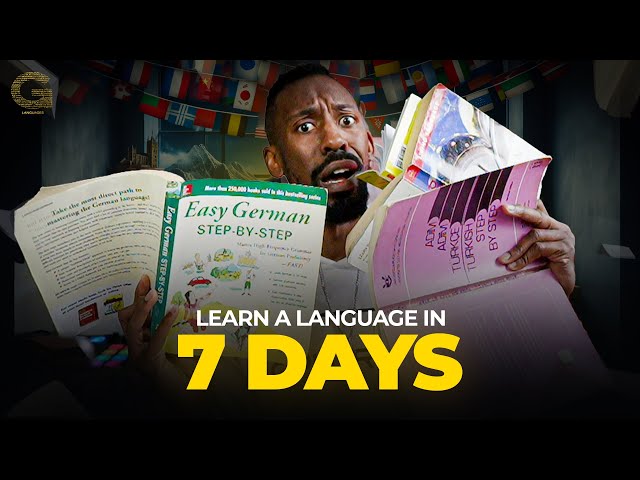 How I Learn Languages in 7 Days  ( from absolutely nothing  )