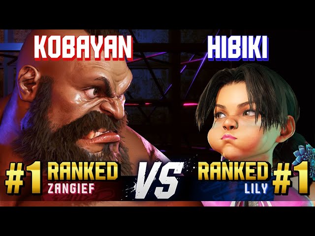 SF6 ▰ KOBAYAN (#1 Ranked Zangief) vs HIBIKI (#1 Ranked Lily) ▰ High Level Gameplay