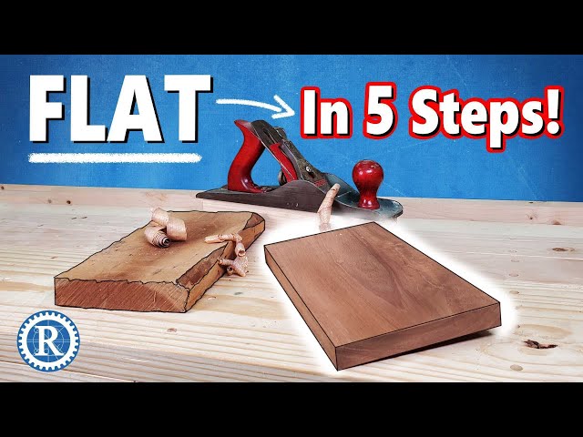 Get flat boards EVERY TIME with this simple process. // Handtool stock-prep.