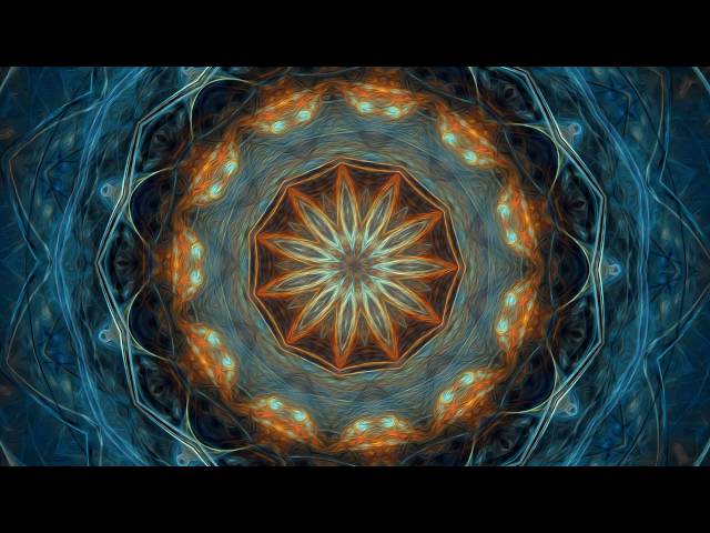 Splendor of Color Kaleidoscope Video v1.6 (Calming Fractal Flame Meditation with Cool Ambient Music)