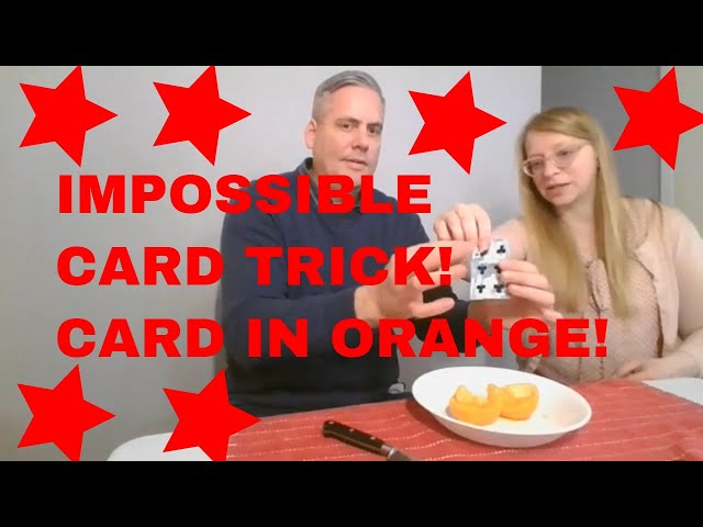 Impossible Card Trick - Card in Orange - Live Performance!