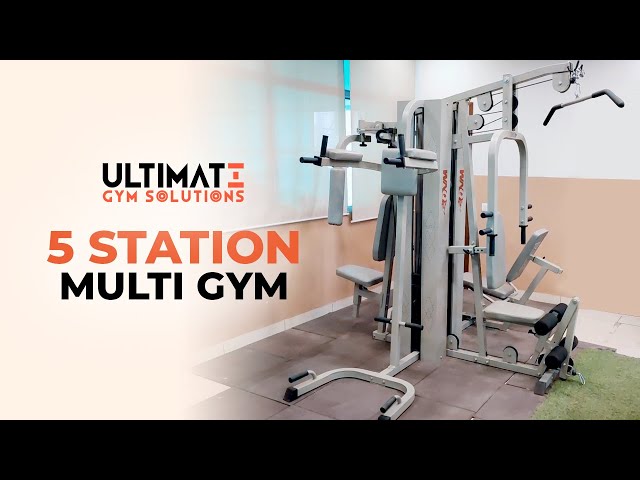 Complete Body Workout Home Gym | 5 Station Multi Gym | Ultimate Gym Solutions - Abhishek Gagneja