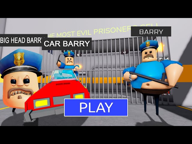 CAR OBBY in BARRY'S PRISON RUN! ★ New Scary Obby (#Roblox)