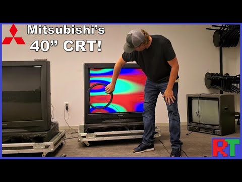 The Biggest CRTs still in use!  The Mitsubishi 40" Tube TV