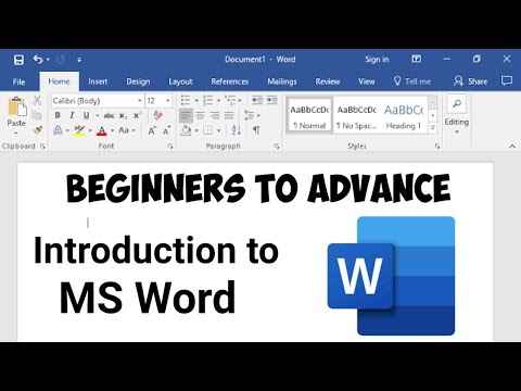 MS Word Tutorial (Beginners and Advance)