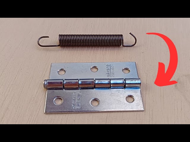 This tip changed my life! How to insert a spring into a door hinge!