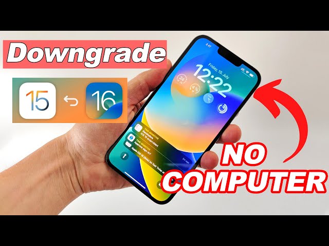 How to Downgrade iOS 16 to 15 No Computer Without Losing Data