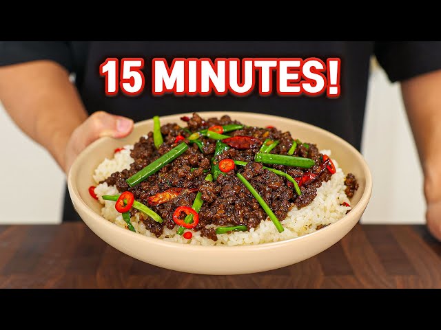 MONGOLIAN GROUND BEEF In 15 Minutes!