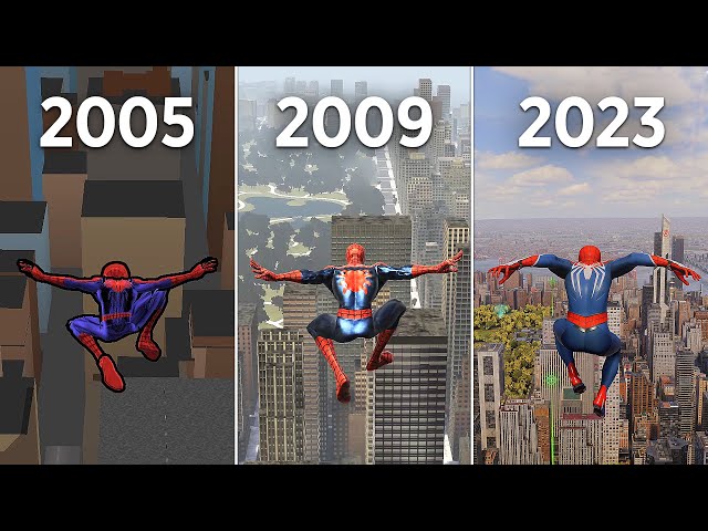 Jumping From the Highest Points in Spider-Man Games