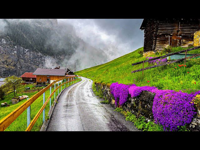 Wunderschöne Regenwanderung in Gimmelwald 🇨🇭 Ein Schweizer Dorf