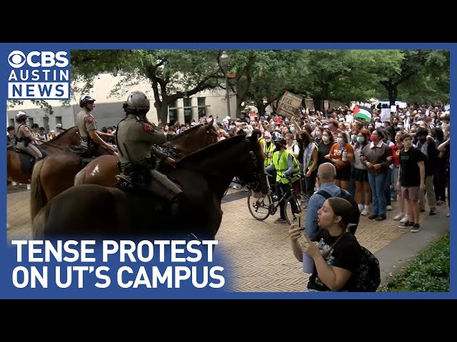 Police clash with pro-Palestine protesters at UT Austin