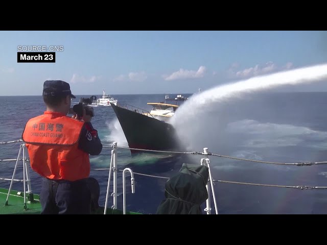 South China Sea Dispute: China Uses Water Cannons on Philippine Vessel