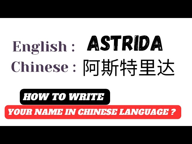 How to write your name in Chinese | English to Chinese name translation | my Chinese name tutorial