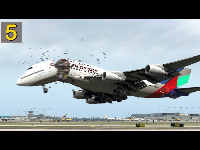 Top 5 Scary Landings Caught On Camera From X-Plane 11