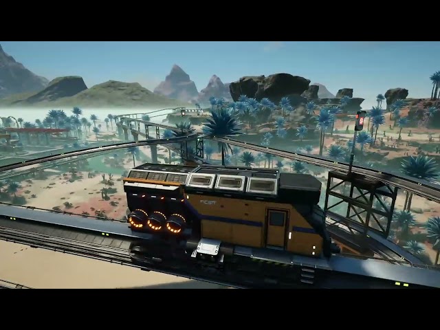 travelling through entire map on train in satisfactory