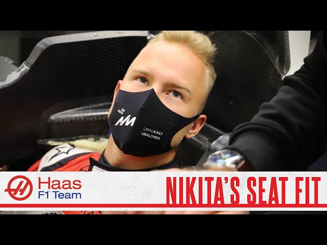 Nikita Mazepin completes his Formula 1 Seat Fit