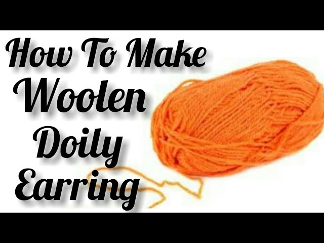 Best Out Of Woolen Earring || Easy And Beautiful Woolen Earring || Crochet Easy Doily Earring
