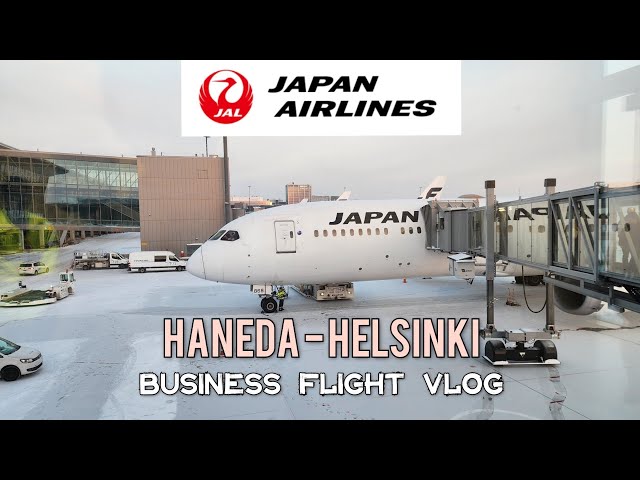 Japan Airlines Business Class Flight; Haneda - Helsinki. JAL 0047 Boeing 787