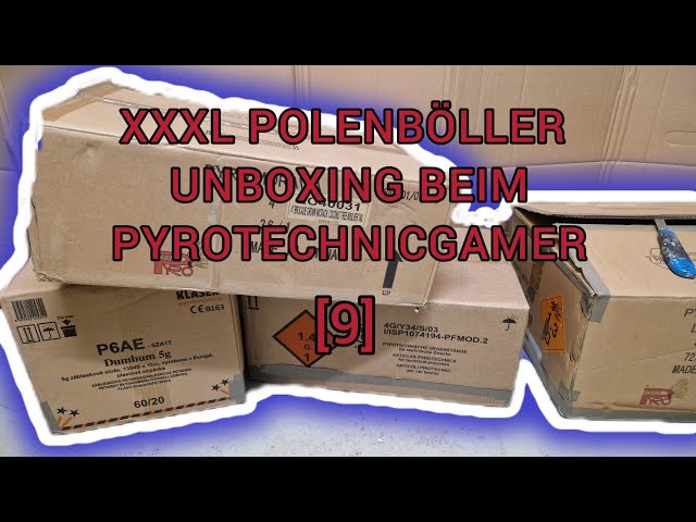 XXXL Polenböller unboxing Polenböller dum bum kugelbomben zink 8 inch kreiselblitz cobra shells [4k]