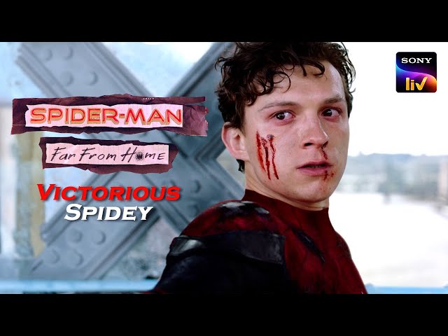 Spider-Man ने Mysterio को दिया जादूई चकमा | Spider-Man Far From Home | Hindi Dubbed | Action Scenes
