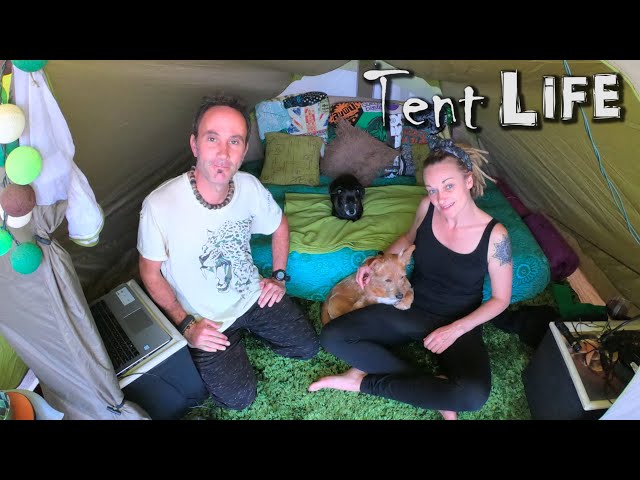 from VAN LIFE to TENT LIFE - LOCK DOWN in a TENT