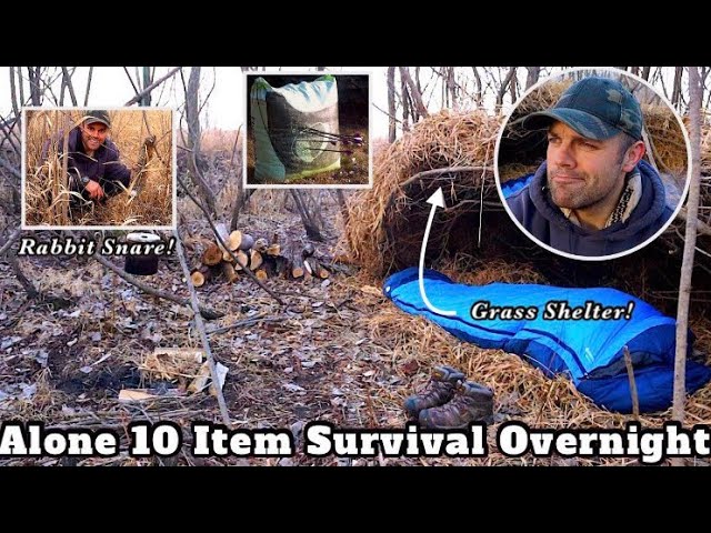 Alone 10 Piece Survival Kit! Solo Overnight! 100th Episode!