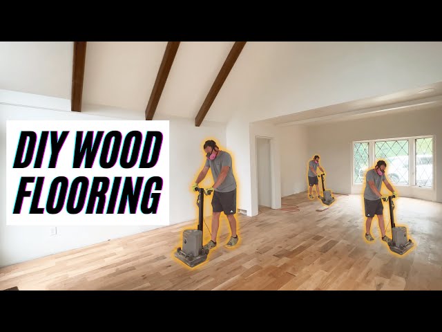 DIY Hardwood Flooring - Before And After