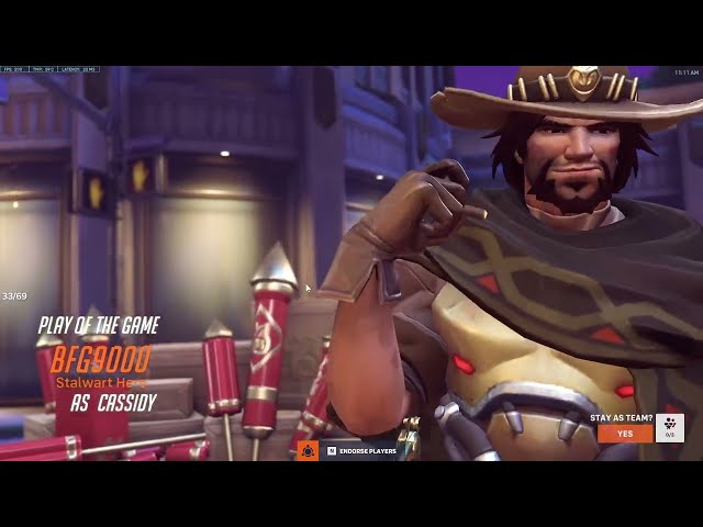 POTG! THIS IS HOW DPS MAIN LOOKS LIKE AS CASSIDY - IDDQD CASSIDY GAMEPLAY OVERWATCH 2 TOP 500