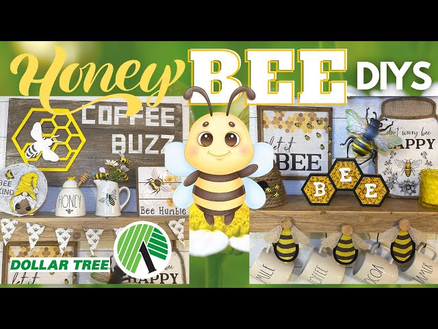 🐝 12 NEW Honey BEE Dollar Tree DIYS & Finds COFFEE BAR #13 2023 Spring Hacks