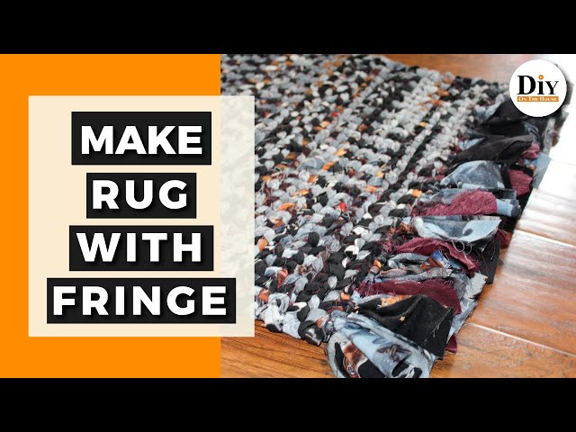 How to Make a Rug Out of Fabric | How To Weave a Rag Rug With Fringe Bottom