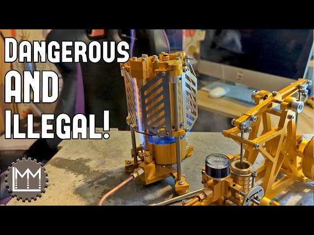 Breaking the Law - Completely Illegal Steam Engine from EngineDIY Shop!
