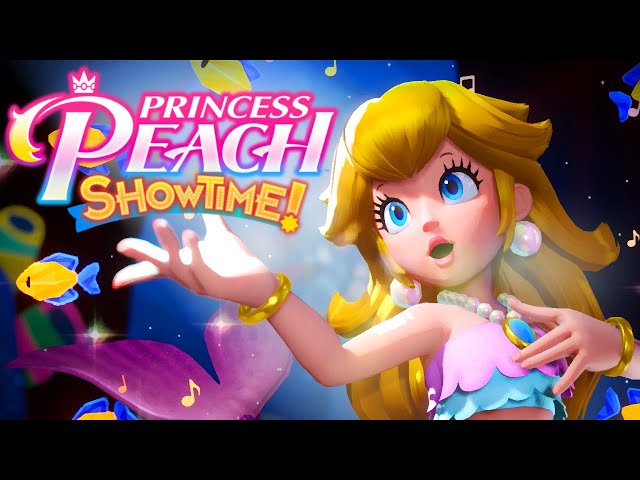 Princess Peach: Showtime! - All Mermaid Music Levels (Full Story 100% Walkthrough)