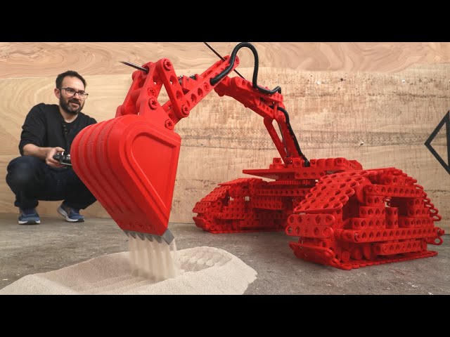 A GIANT 3D PRINTED DIGGER THAT WORKS!!