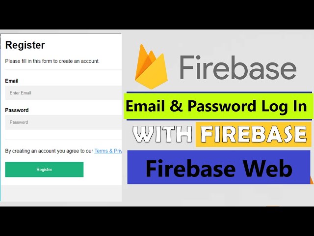 Firebase web login and sign up using JavaScript - firebase authentication with email and password