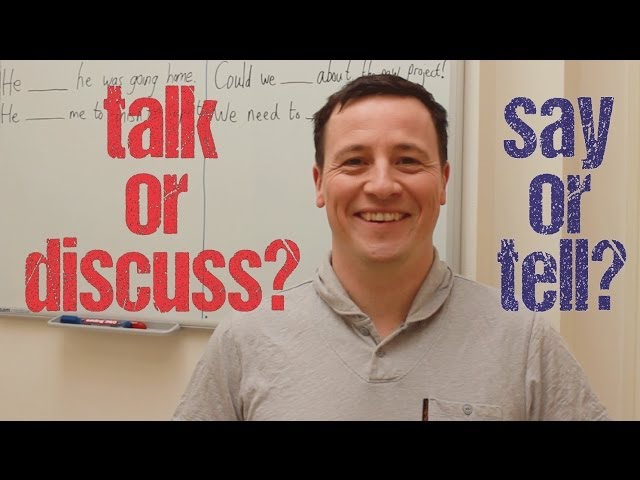 ★★★★☆ difference between say and tell. Business English lesson