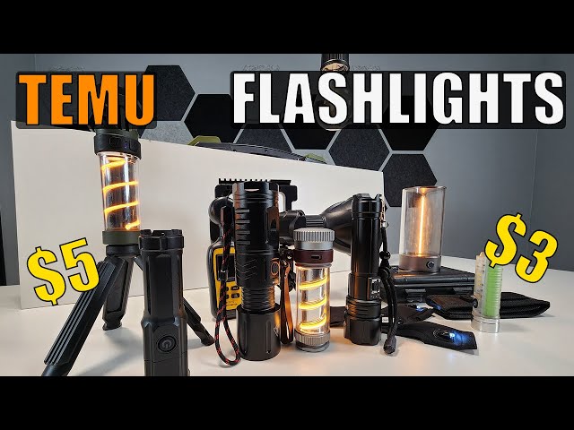 Temu Flashlight HAUL / Review! Are they good?