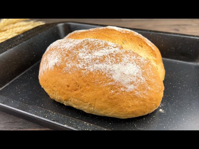 I don't buy bread anymore! New perfect recipe for quick bread in 5 minutes without milk