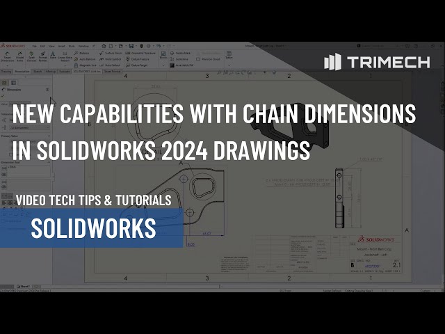 New Capabilities with Chain Dimensions in SOLIDWORKS 2024 Drawings