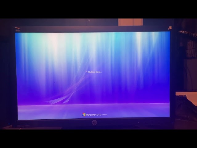 Windows Vienna system restore screen
