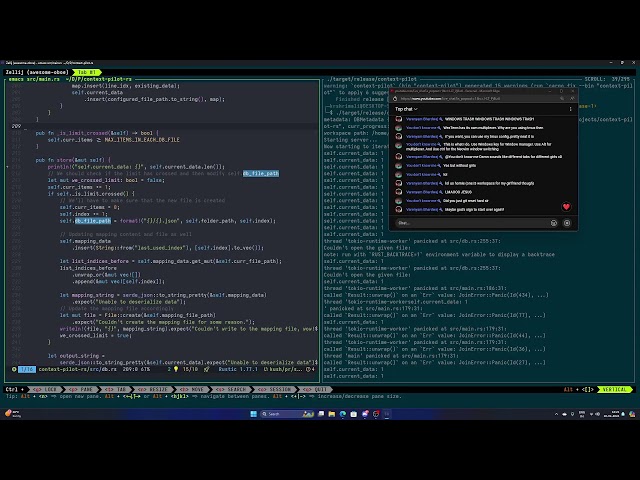 Rust Application - Moving to a server (continued) | Live | Rust | Emacs or Neovim?