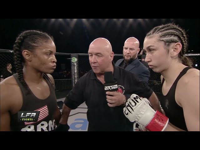 Sabina Mazo "Colombian Queen" vs Jamie Thorton | BRUTAL HEAD KICK | LFA MMA