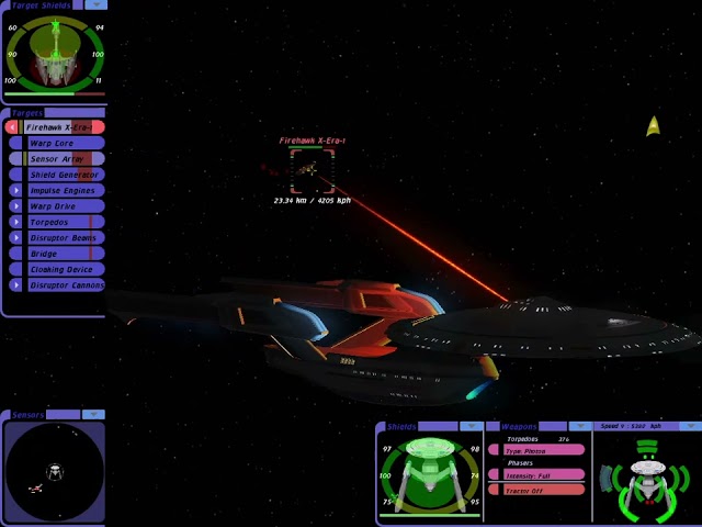 USS James T Kirk vs Romulan FireHawk (Lost Era) | Remastered v1.2 | Star Trek Bridge Commander