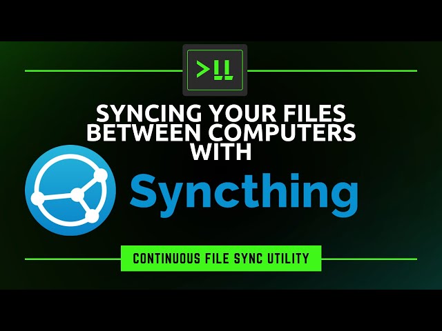 Syncing your Files Across ALL your Computers via Syncthing