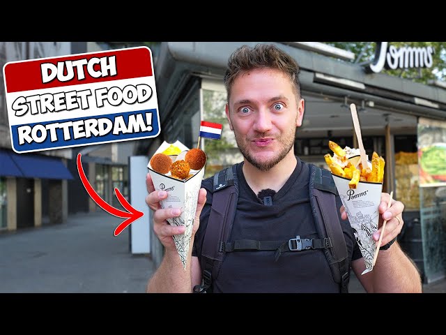 Dutch STREET FOOD Tour!  (First Time in Rotterdam, Netherlands)