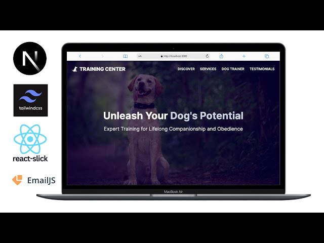 Build a Dog Training Center App using NextJS 14, Tailwind CSS, React Slick and EmailJS - Full Course