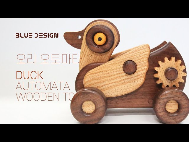 How to make a duck wooden toy automata
